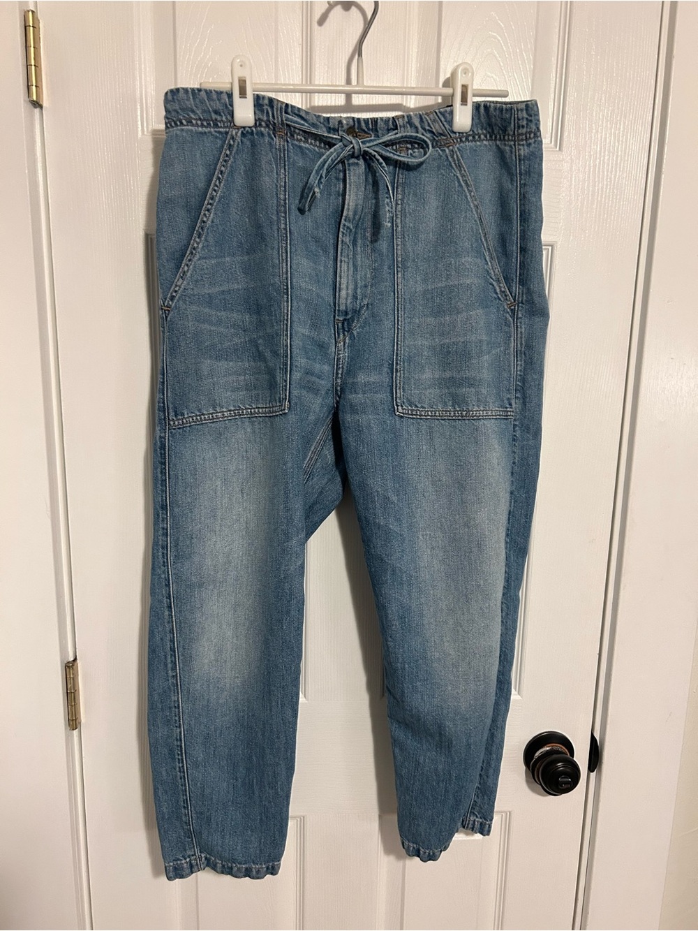 Vince Light Blue Drawstring Jogger Jeans